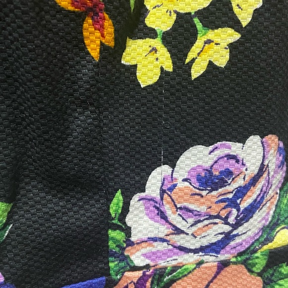 Black multicoloured floral dress atmosphere primark size 14 pattern summer new - Picture 7 of 8